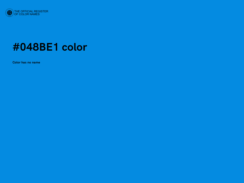 #048BE1 color image