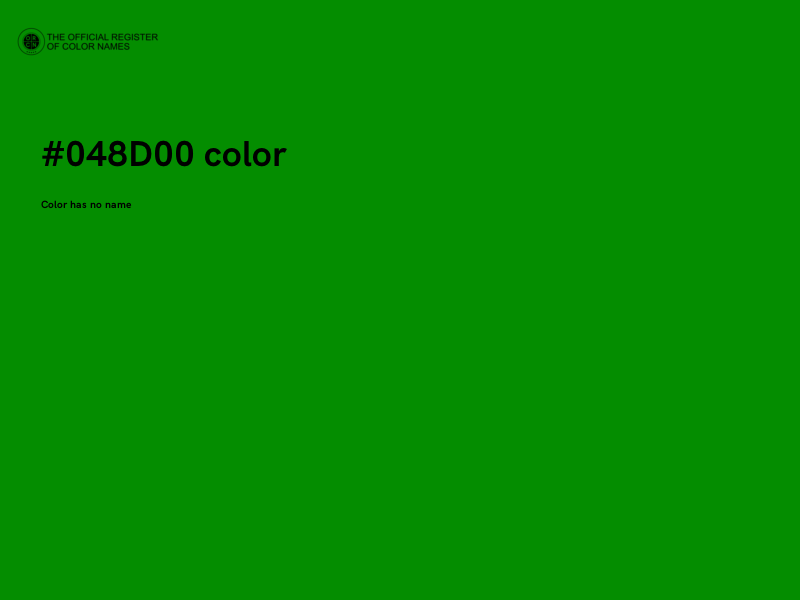 #048D00 color image