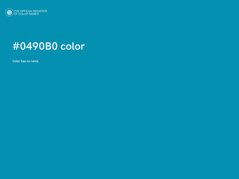 #0490B0 color image