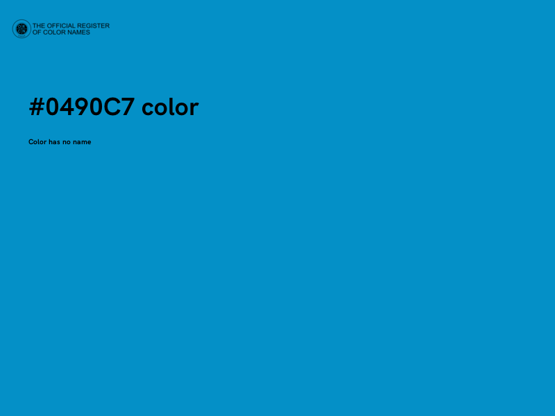 #0490C7 color image
