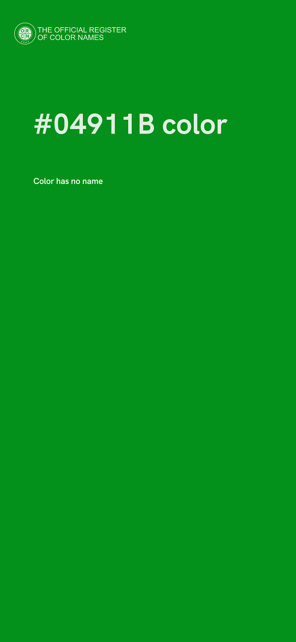 #04911B color image