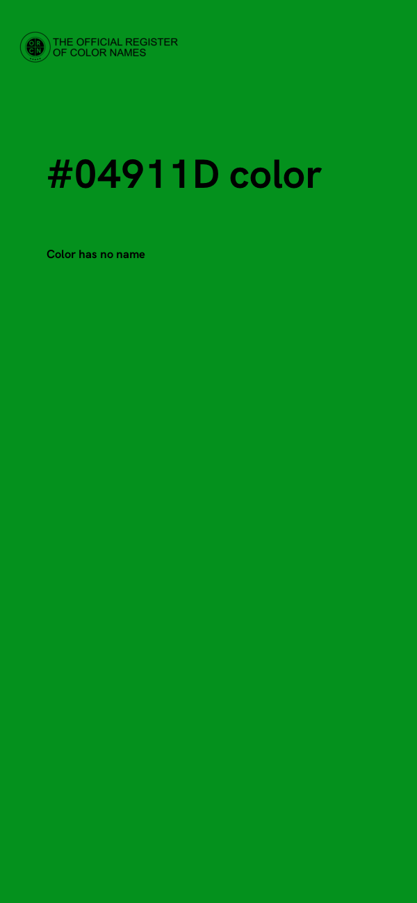 #04911D color image