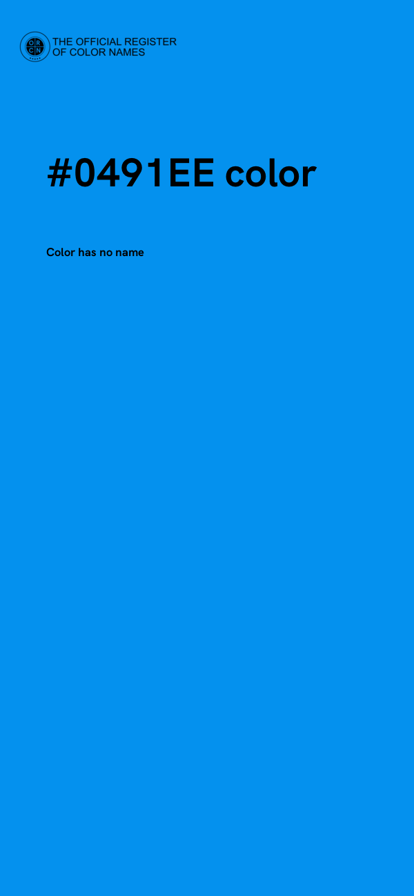 #0491EE color image