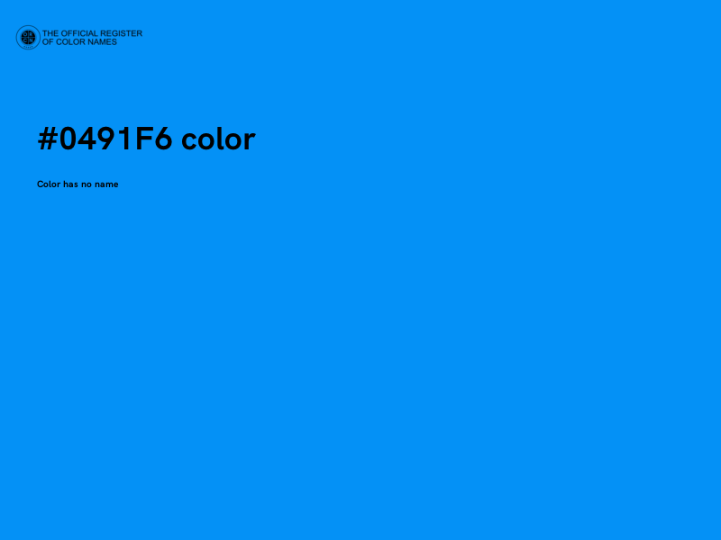 #0491F6 color image