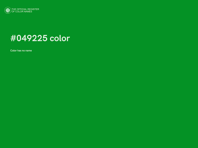#049225 color image