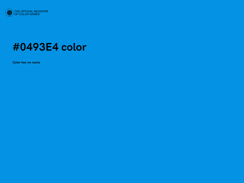 #0493E4 color image