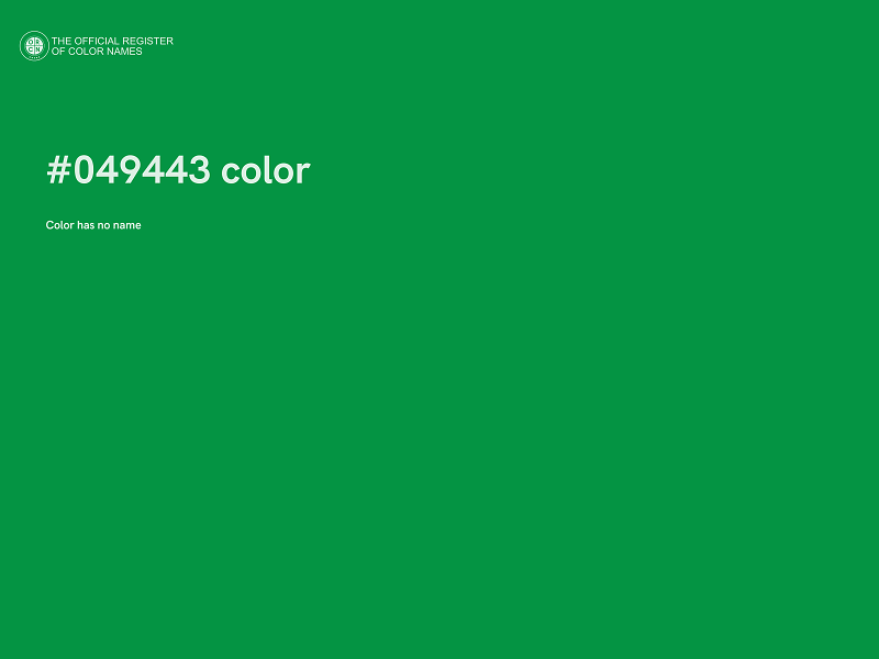 #049443 color image