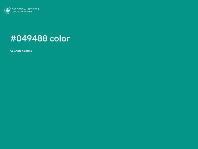 #049488 color image