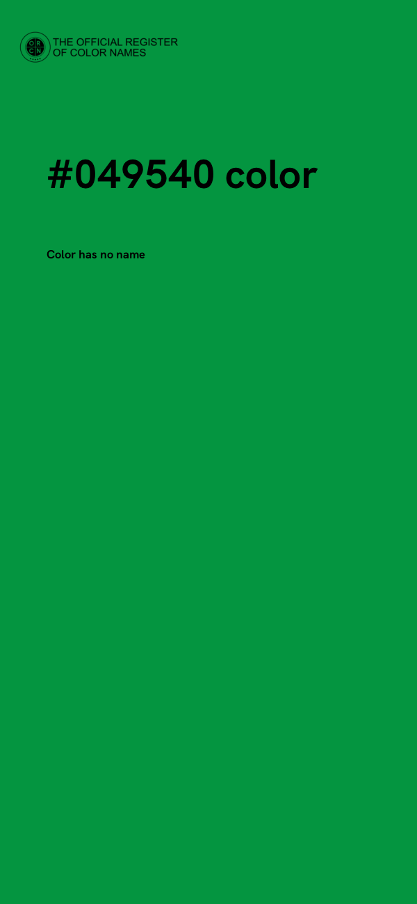 #049540 color image