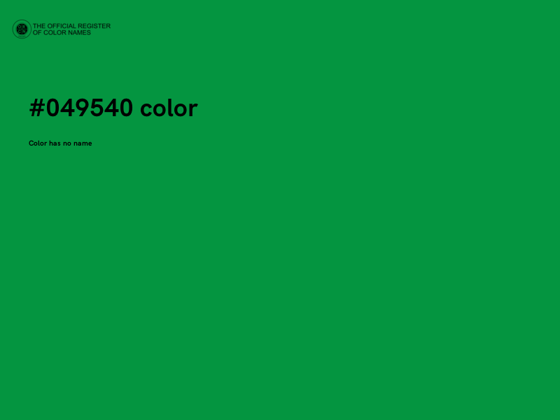 #049540 color image