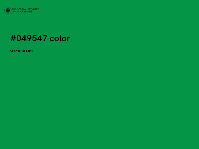 #049547 color image
