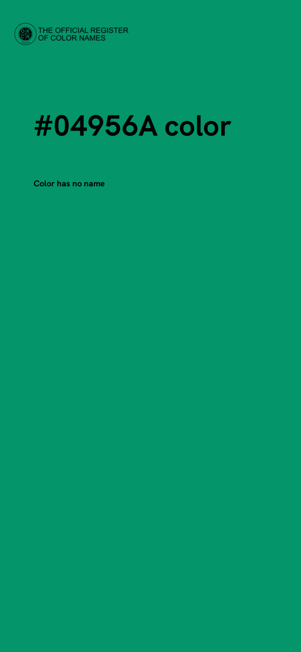 #04956A color image