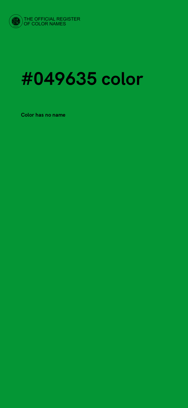 #049635 color image