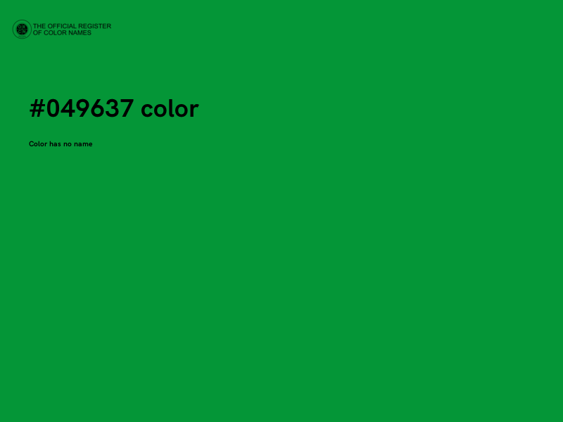 #049637 color image