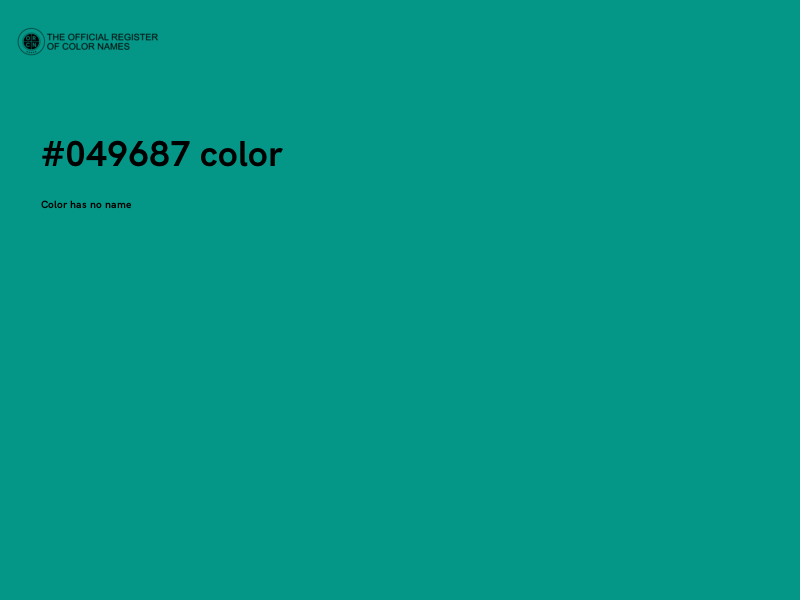 #049687 color image
