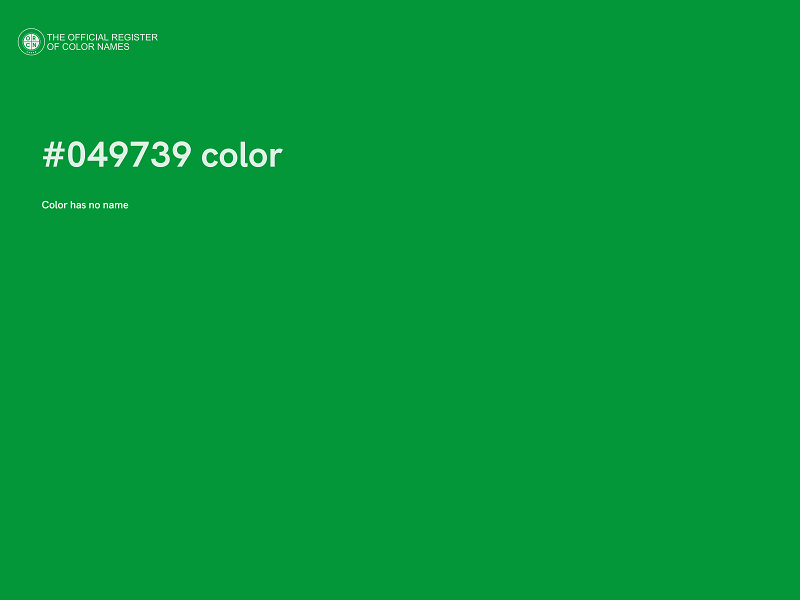 #049739 color image
