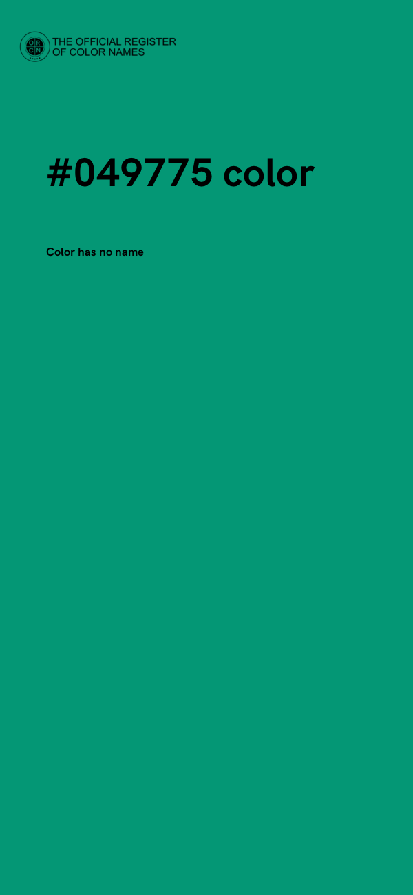 #049775 color image