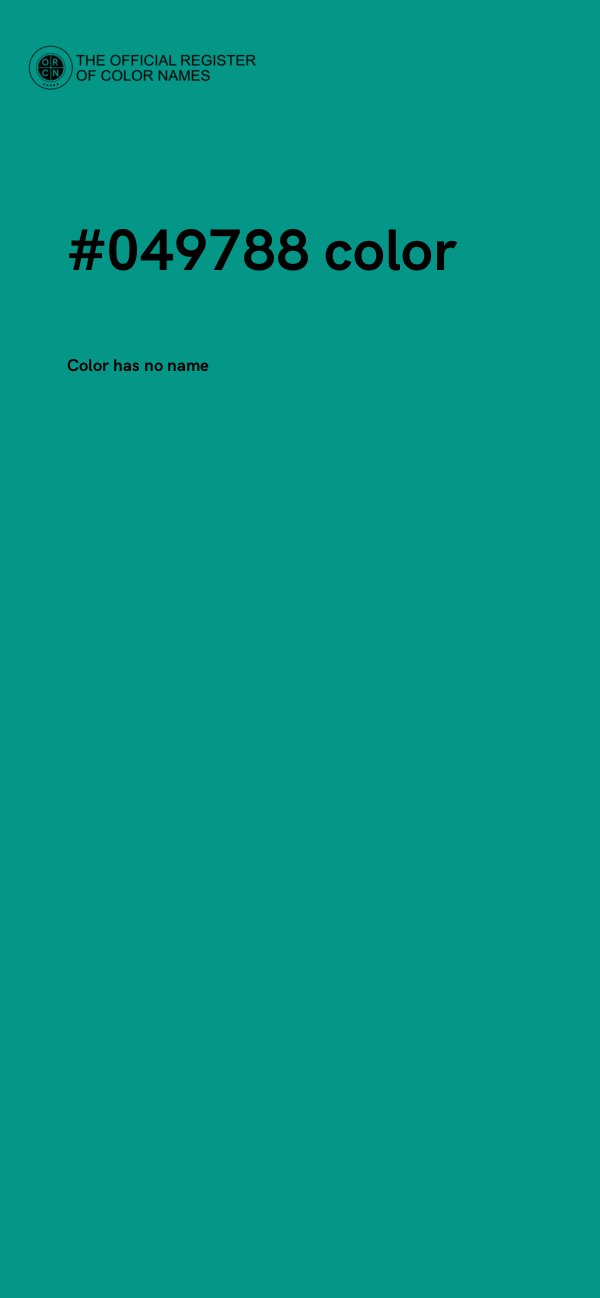 #049788 color image