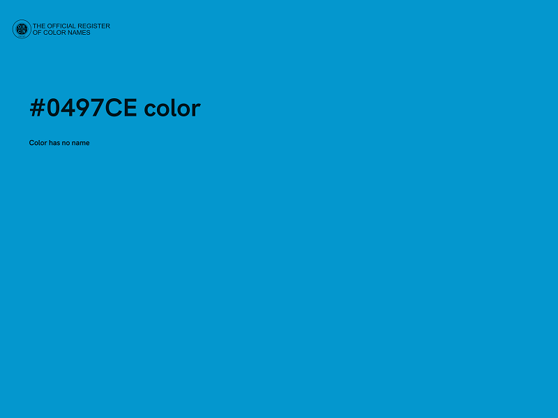 #0497CE color image