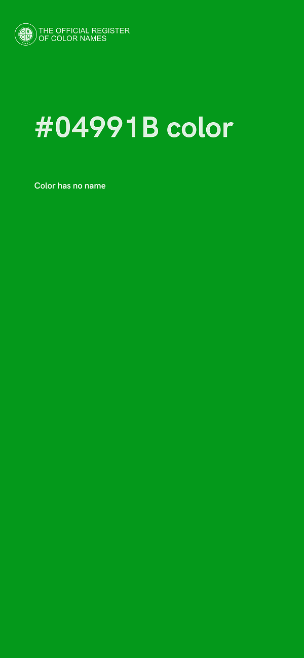 #04991B color image