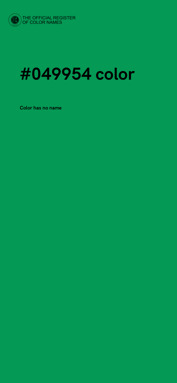 #049954 color image
