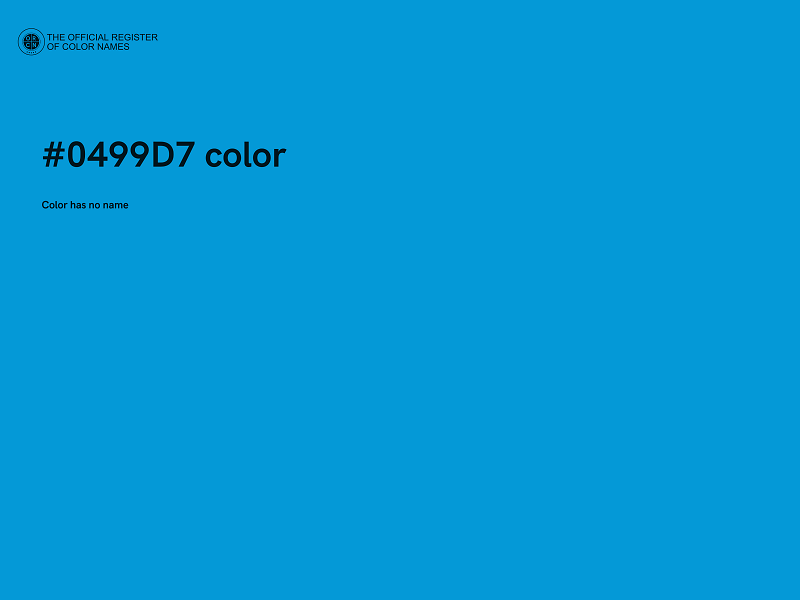 #0499D7 color image