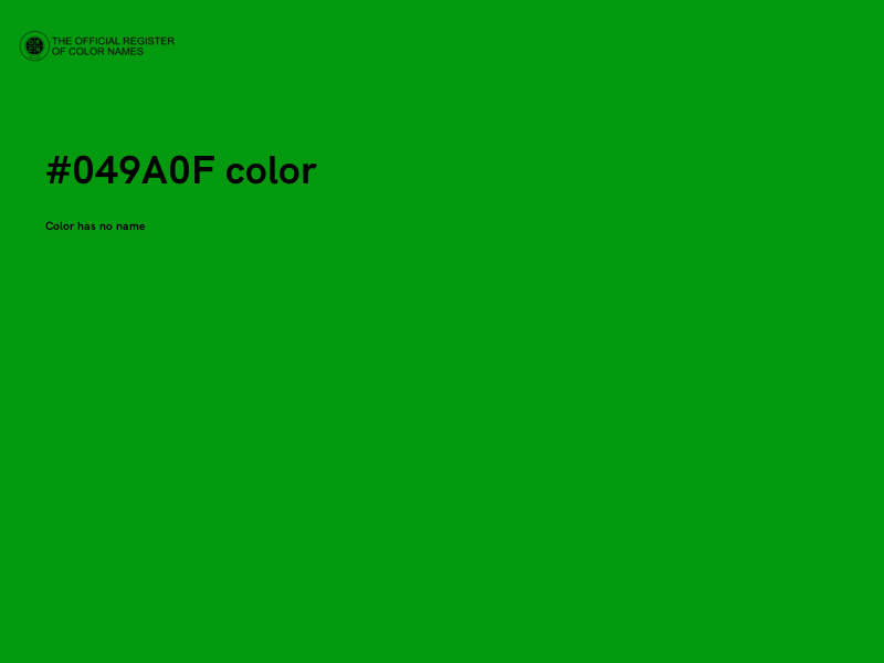 #049A0F color image