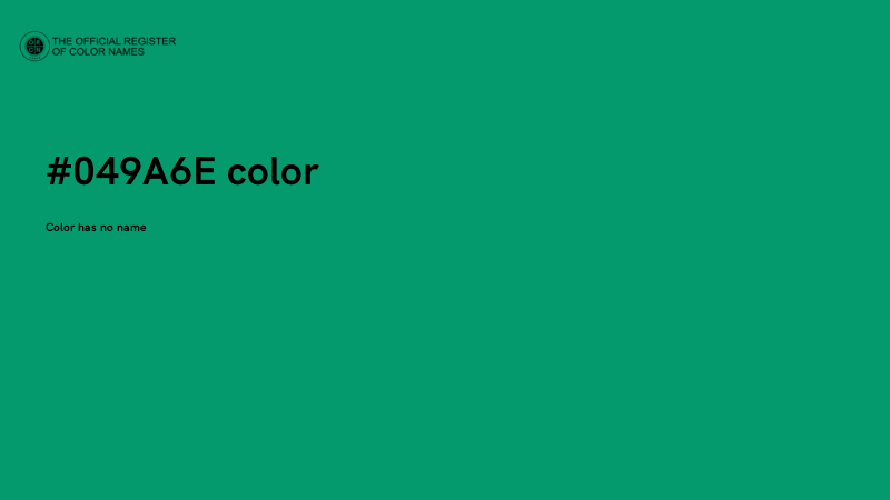 #049A6E color image