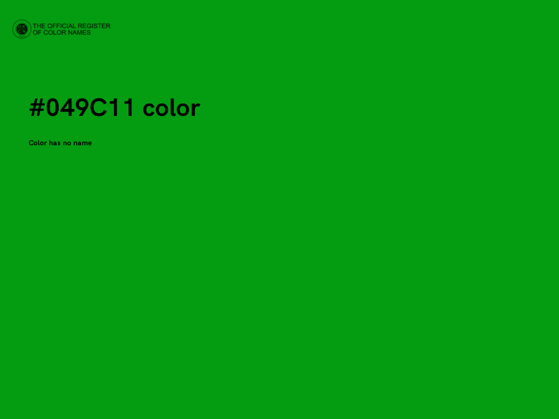 #049C11 color image