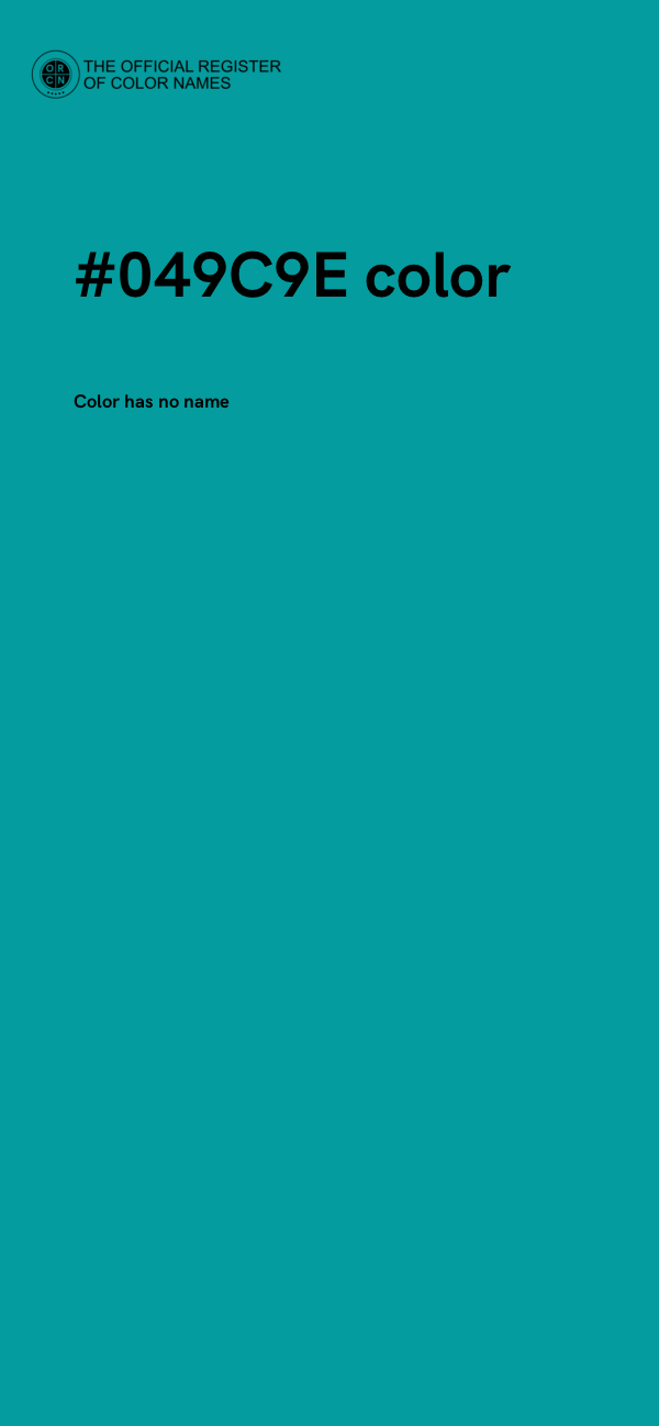 #049C9E color image