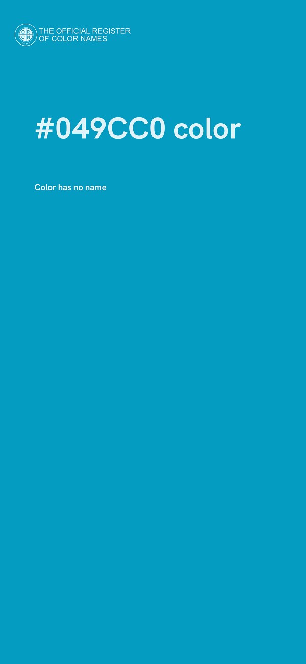 #049CC0 color image
