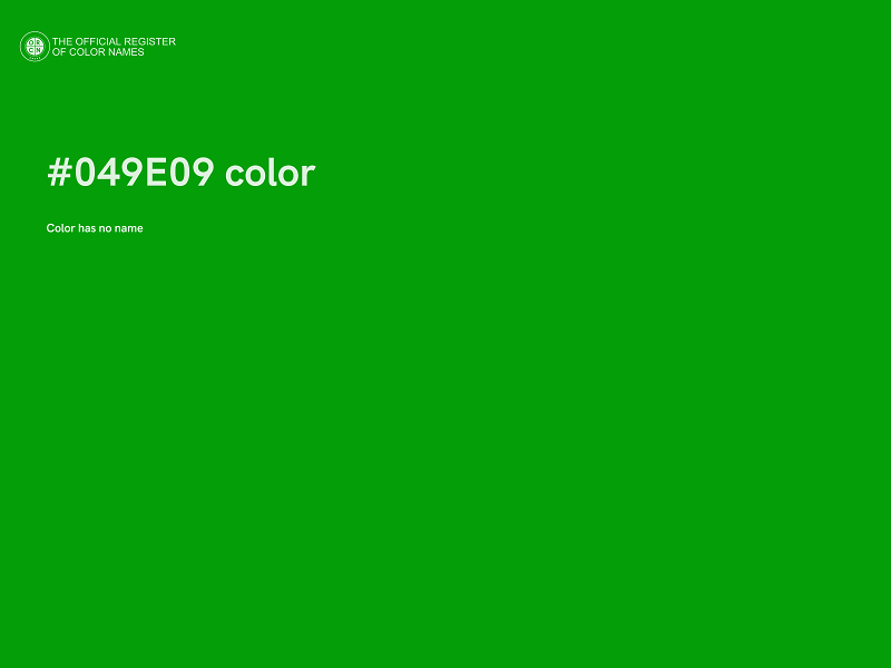 #049E09 color image