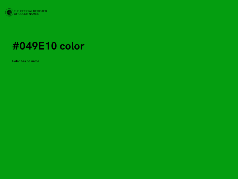 #049E10 color image
