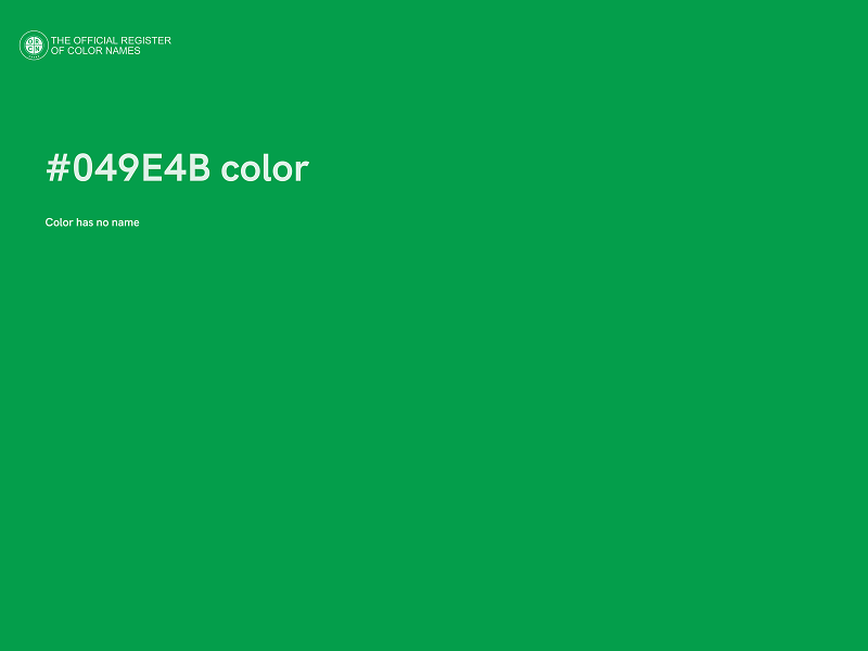 #049E4B color image