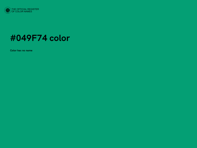 #049F74 color image