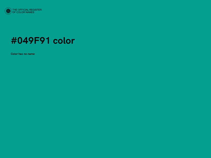 #049F91 color image