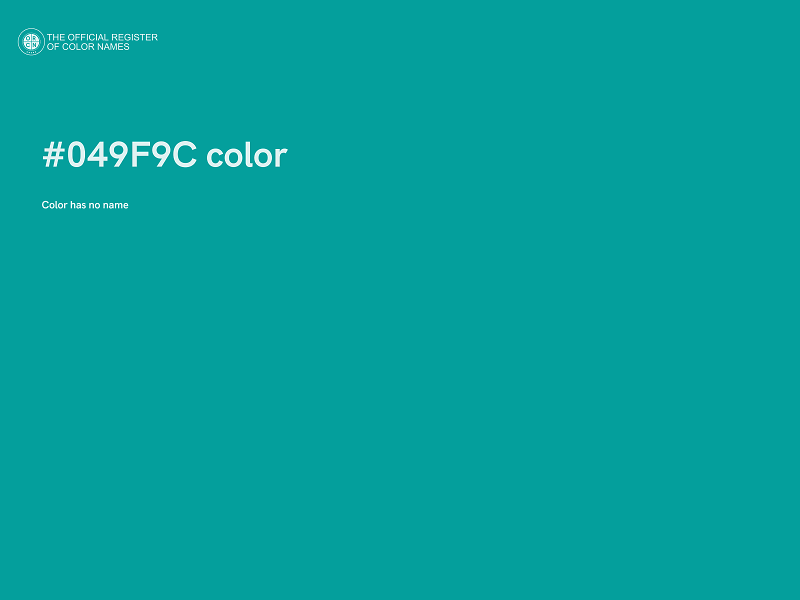 #049F9C color image