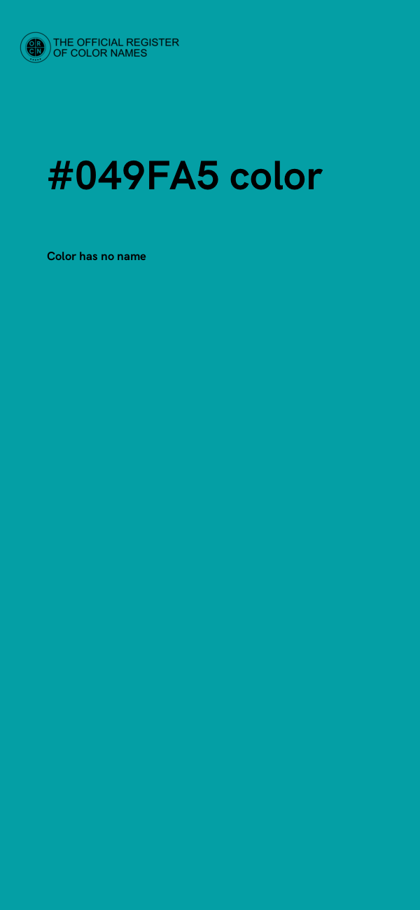 #049FA5 color image