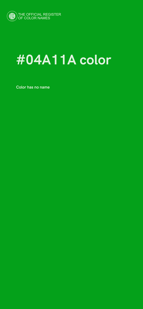 #04A11A color image