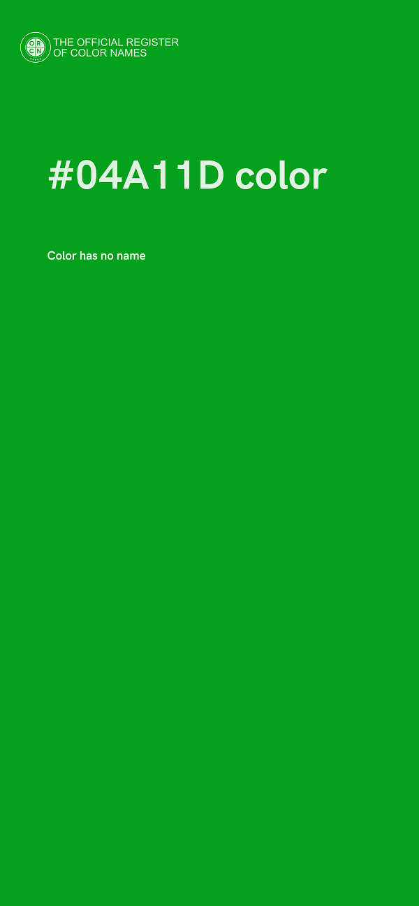 #04A11D color image