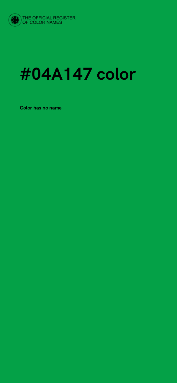#04A147 color image