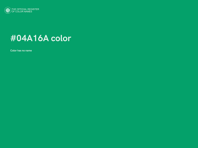 #04A16A color image