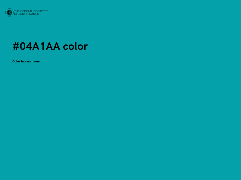 #04A1AA color image