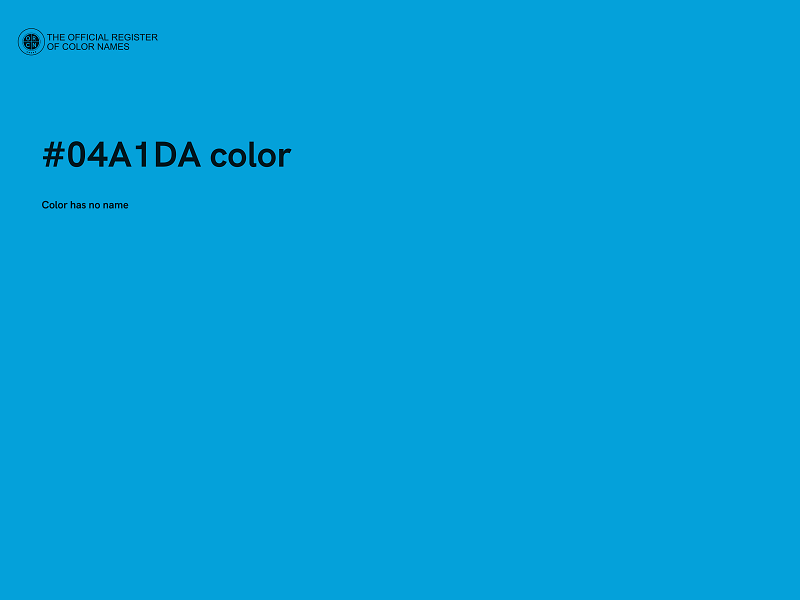 #04A1DA color image