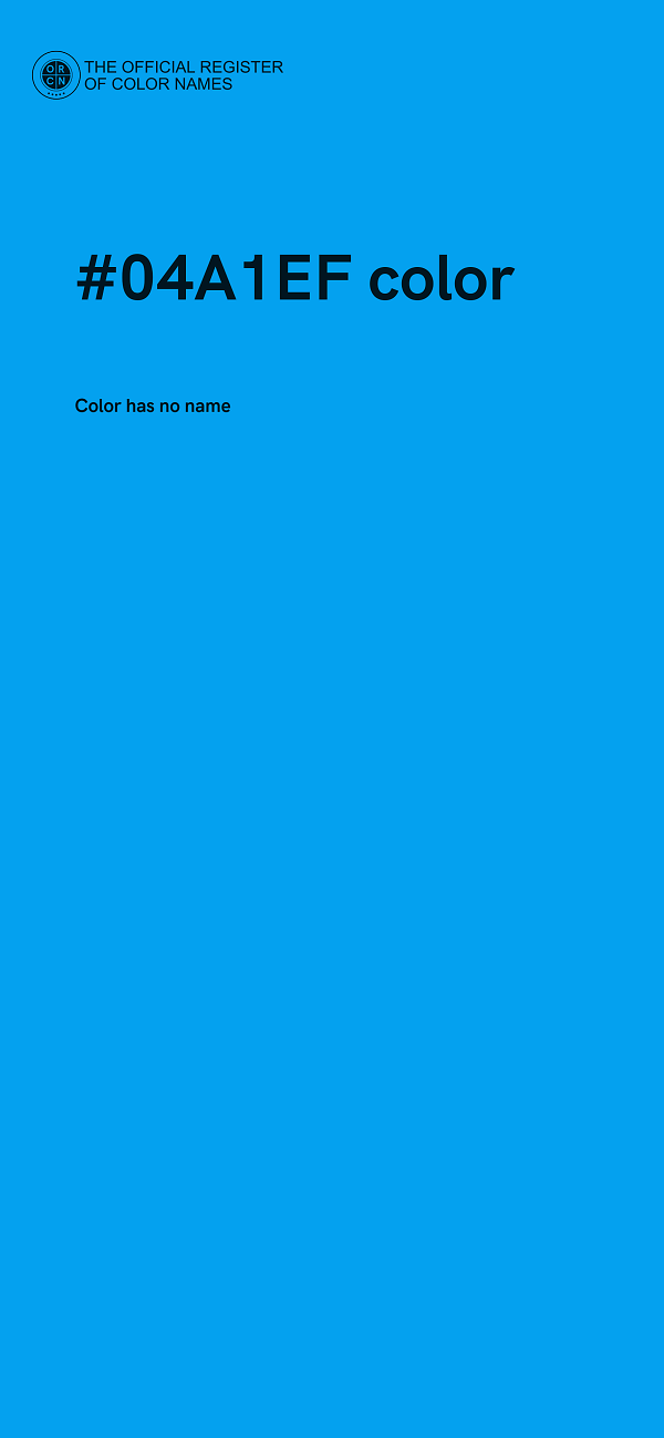 #04A1EF color image