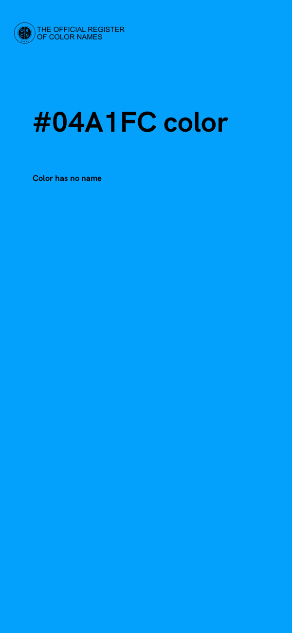 #04A1FC color image