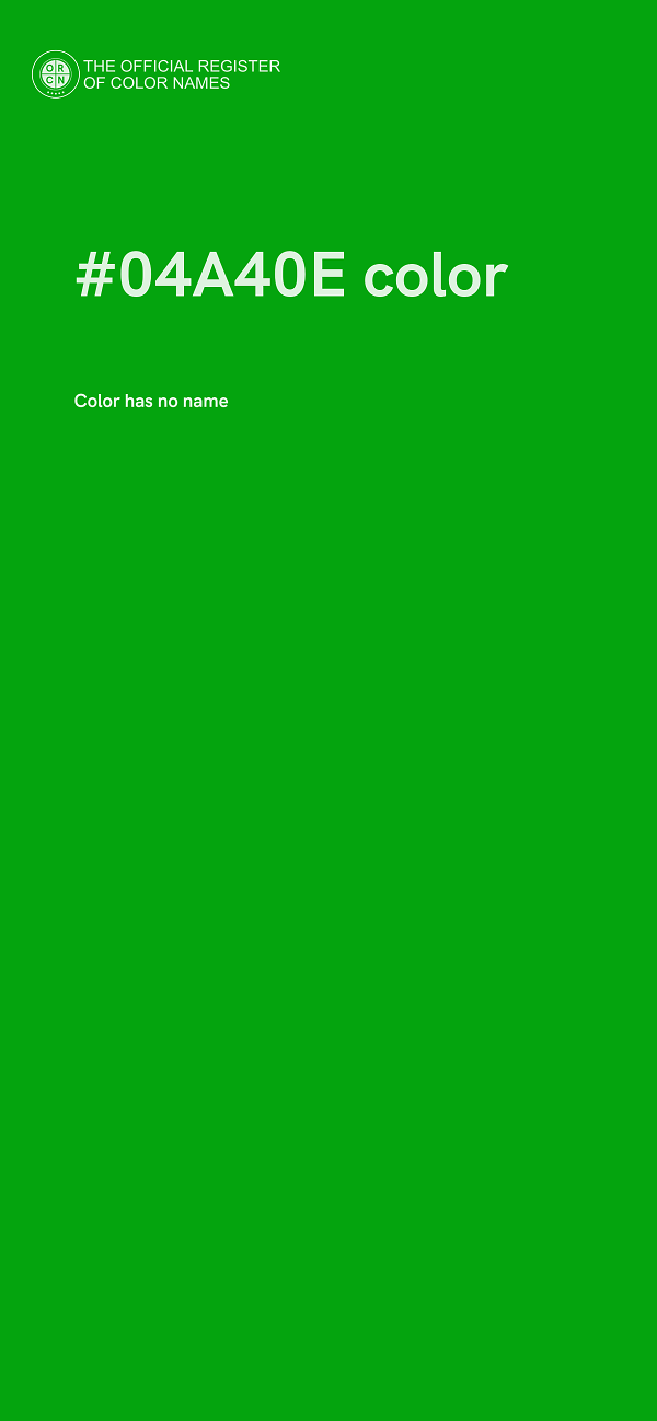 #04A40E color image