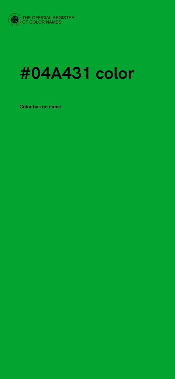 #04A431 color image