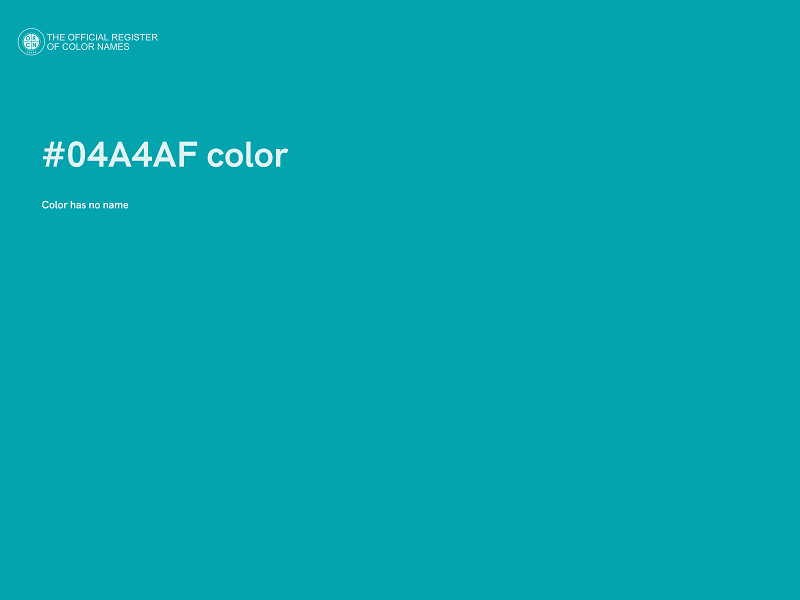 #04A4AF color image