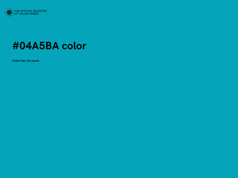 #04A5BA color image